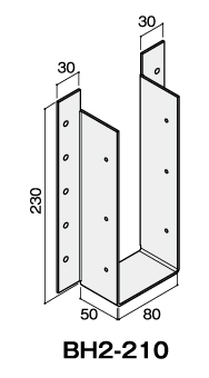 Ｃマーク 梁受け金物(接合具同梱)