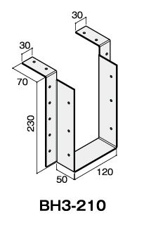 Ｃマーク 梁受け金物(接合具同梱)